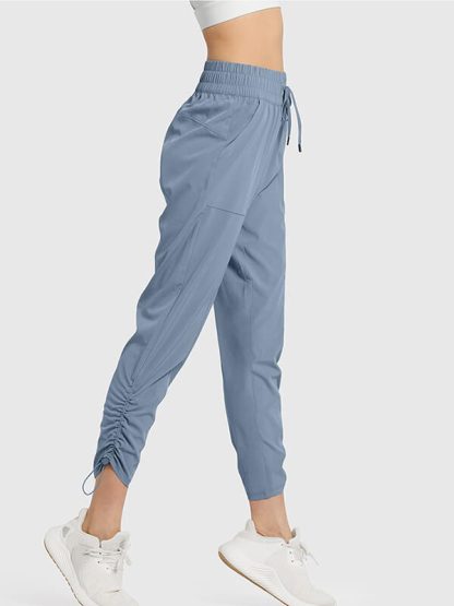 Custom women athletic pants best drawstring running pants - Image 2