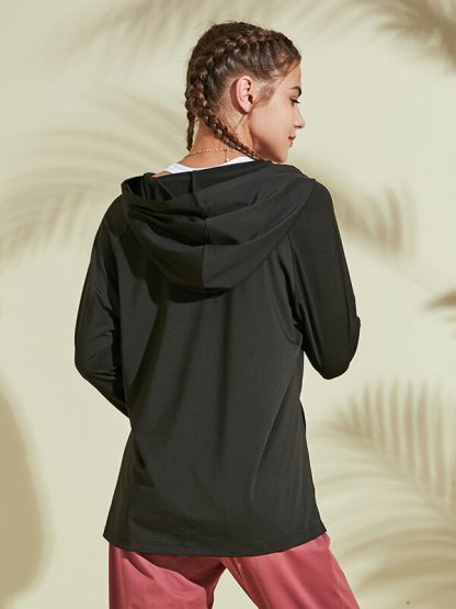Custom women hoodies sports loose spring and autumn thin open-end sweatshirt - Image 5