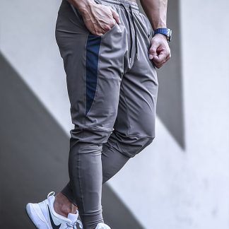 Blank track pants wholesale mens stretch tapered jogger pants
