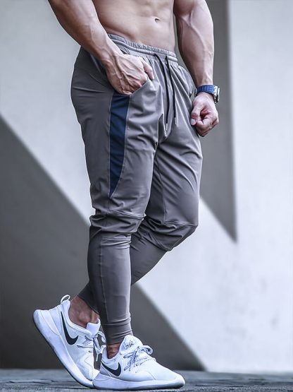 Blank track pants wholesale mens stretch tapered jogger pants