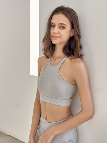 Custom women's fitness apparel ribbed workout clothes - Image 5
