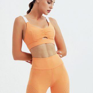 Custom womens fitness clothing sports bra and leggings set