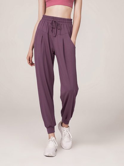 Custom womens jogger pants plus size baggy harem track pants