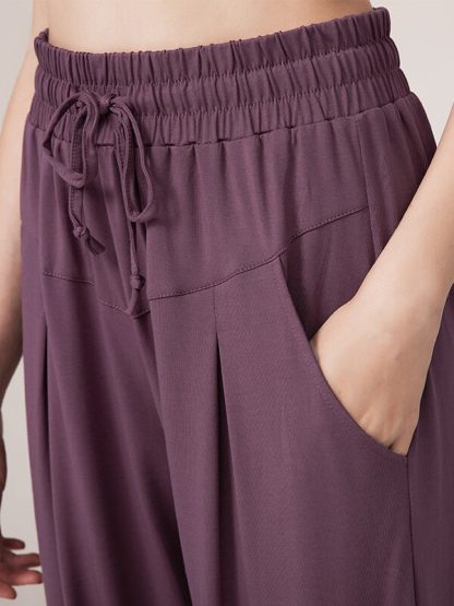 Custom womens jogger pants plus size baggy harem track pants - Image 2