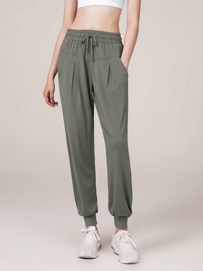 Custom womens jogger pants plus size baggy harem track pants - Image 4