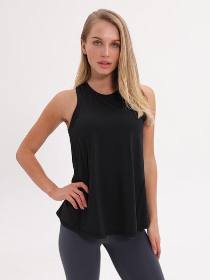 Custom womens loose workout tank tops a breathable running - Image 2