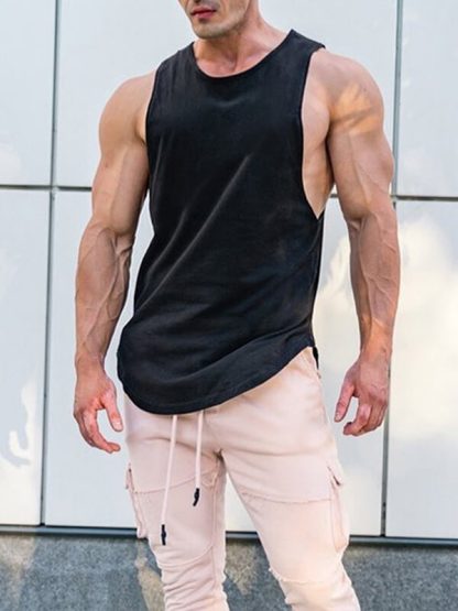 Custom Workout Tank tops Mens Singlets Wholesale Plain Blank Custom Logo - Image 4