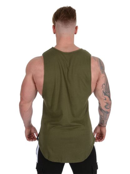 Custom Workout Tank tops Mens Singlets Wholesale Plain Blank Custom Logo - Image 6
