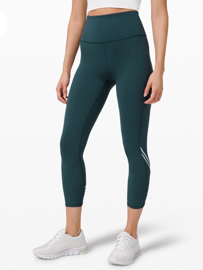 Custom yoga leggings womens mesh splicing gym high waisted yoga pants - Image 2