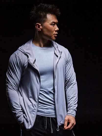 Customize your own track jacket long sleeve zipper lightweight sports wear - Image 2