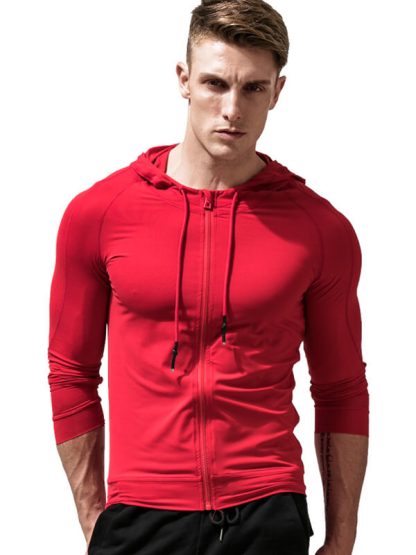 Customize your own sports jacket thin zipper hooded sweatsuit - Image 4