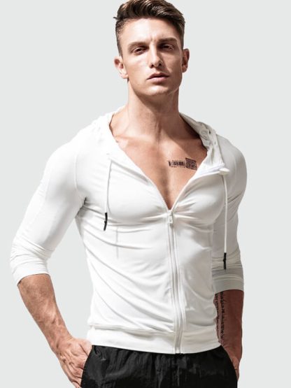 Customize your own sports jacket thin zipper hooded sweatsuit - Image 5