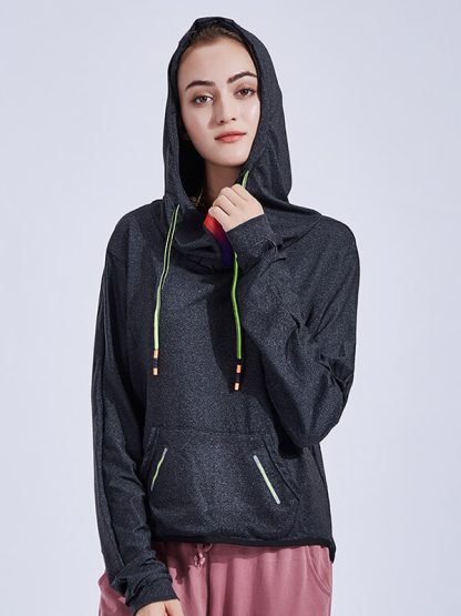 Customized sports hoodie drawstring sweatshirt cationic pullover - Image 4