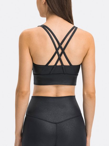 Customwomen gym wear best hot stamping activewear set - Image 2