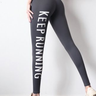 Cheap custom text yoga pants high waisted Hip lift legging