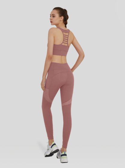 Eco friendly activewear manufacturers china Sports bra Leggings - Image 5