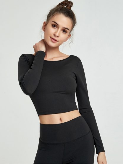 Gym clothes custom China mesh stitching yoga clothes - Image 2