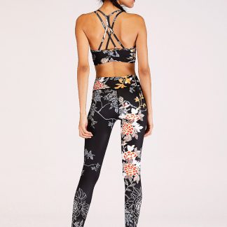 Gym clothing custom china printed strappy sports yoga bra