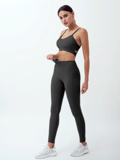 Gym wear clothing manufacturer China Backless yoga clothing - Image 3