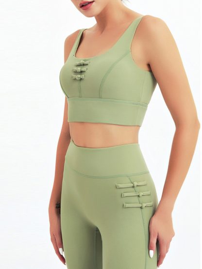 Fitness clothing custom distributors sports bra and leggings set - Image 4