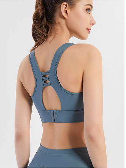 Fitness clothing manufacturer China high waist nude gym wear - Image 3