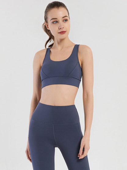 Fitness clothing manufacturer China high waist nude gym wear - Image 5