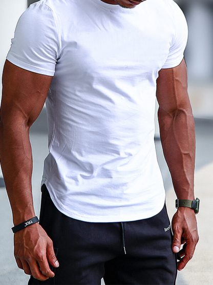 China Gym Wear Wholesale Men's Soft Fitness T Shirt manufacturers - Image 3