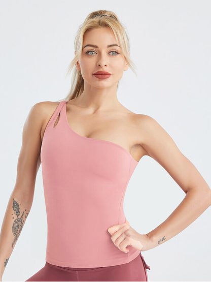 Fitness tank tops custom women's naked feeling fitness sexy back - Image 3