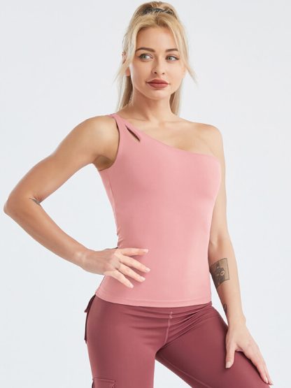 Fitness tank tops custom women's naked feeling fitness sexy back - Image 4