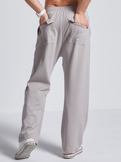 Men loose yoga pants wholesale china manufacturers with logo cotton pants - Image 3