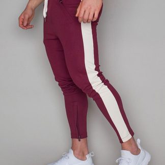 Mens jogger pants manufacturer offers blank stripe track pants