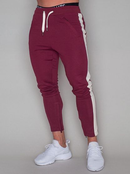 Mens jogger pants manufacturer offers blank stripe track pants - Image 2