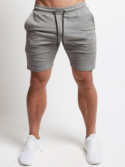 Men's jogger shorts custom cotton with logo sweat pants - Image 4
