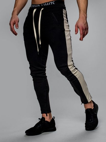 Mens jogger pants manufacturer offers blank stripe track pants - Image 3