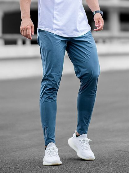 Nylon blank track pants wholesale men tapered jogger pants - Image 3