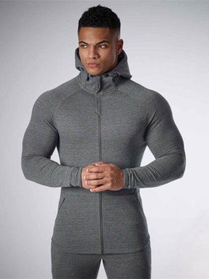 100 cotton sweatshirts wholesale funnel neck skinny hooded jackets