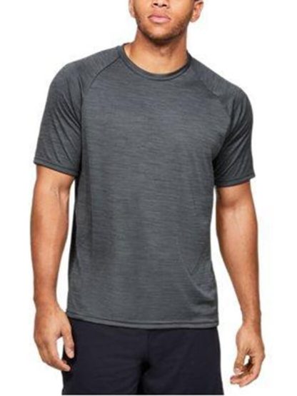 Plain gym wear wholesale short-sleeved polyester cationic sports t-shirts