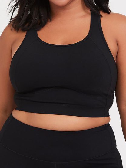 Plus size activewear sets custom tank style sports bra and shorts set - Image 3