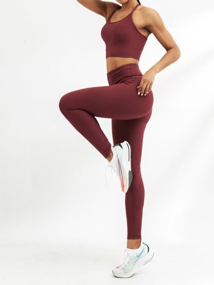 Private label fitness clothing manufacturers soft ribbed athletic wear