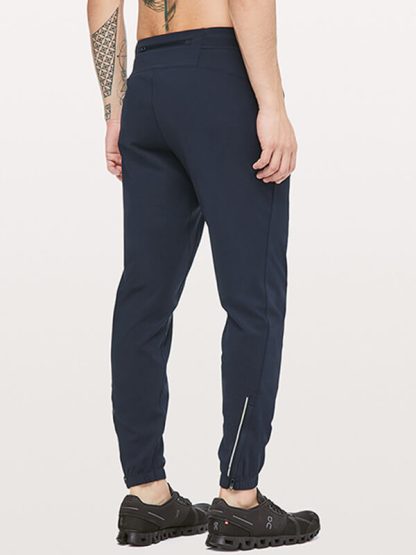 Polyester track pants wholesale drawstring waistband jogger pants - Image 3