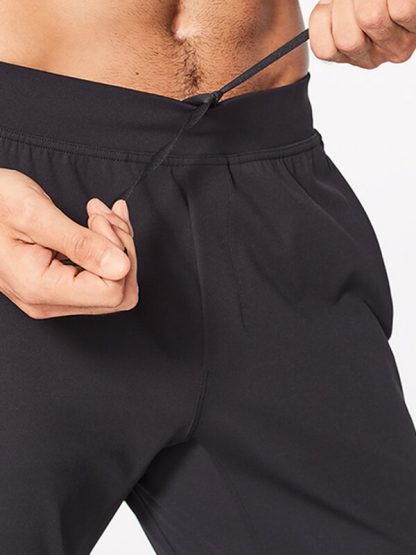 Polyester track pants wholesale drawstring waistband jogger pants - Image 4