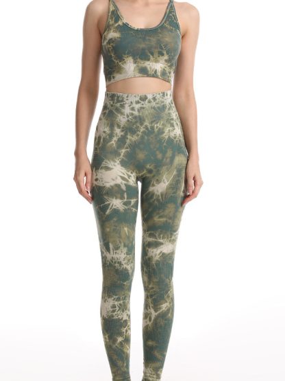 Activewear Apparel Custom Women's Seamless Tie Dye Set - Image 4