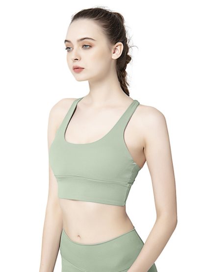 Activewear brands custom women strappy bra fitness wear set