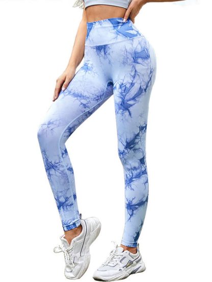 Tie dye yoga pants custom high waisted printed legging pants - Image 5