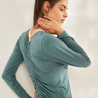 Vintage sports t shirts custom modal long sleeve yoga wear