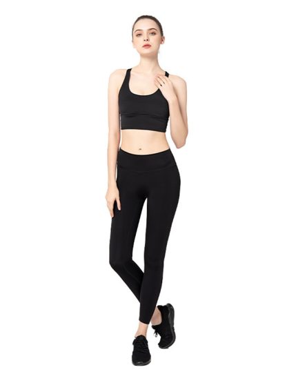 Activewear brands custom women strappy bra fitness wear set - Image 5