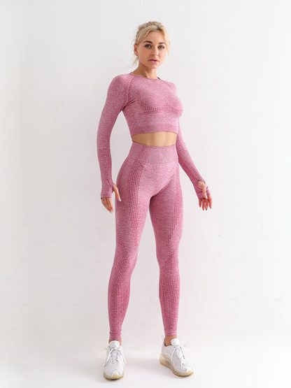Activewear custom manufacturers seamless fitness clothing set