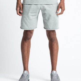 Wholesale cut off blank sweat shorts mens cotton jogger shorts