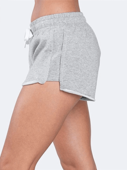Wholesale cut off fleece sweat shorts drawstring blank jogger shorts - Image 2