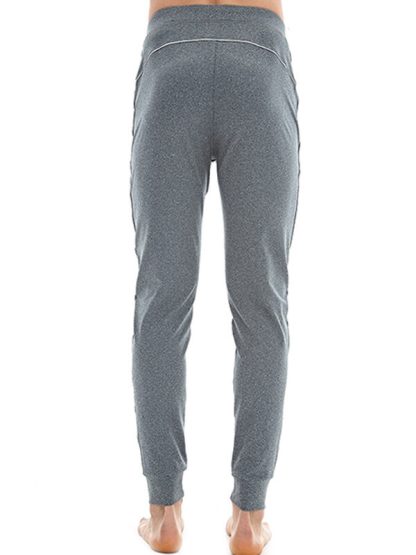 Wholesale design blank yoga pants cotton comfortable gray sweat pants - Image 3